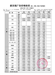 新 京 報工 商廣 告2013刊例表
