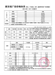 新 京 報工 商廣 告2013刊例表