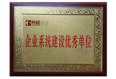 企業(yè)系統(tǒng)建設(shè)優(yōu)秀單位